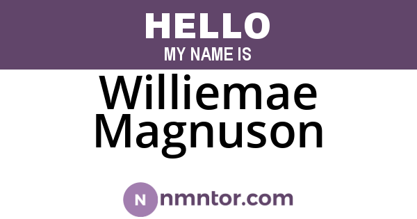Williemae Magnuson