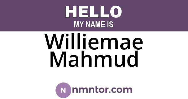 Williemae Mahmud