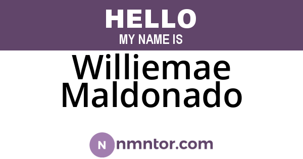 Williemae Maldonado