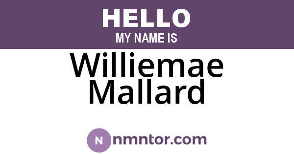 Williemae Mallard