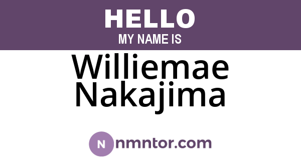 Williemae Nakajima