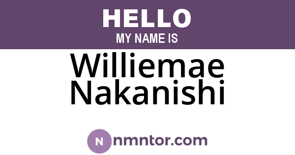 Williemae Nakanishi