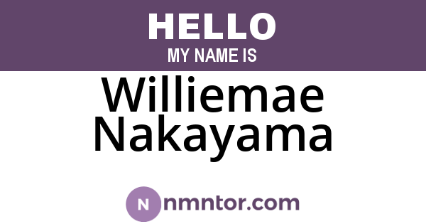 Williemae Nakayama