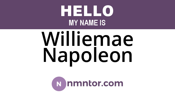 Williemae Napoleon