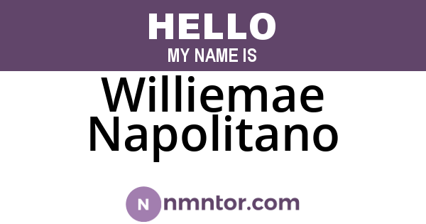 Williemae Napolitano