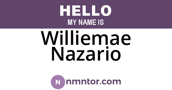 Williemae Nazario