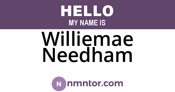 Williemae Needham