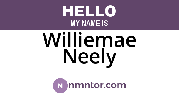 Williemae Neely