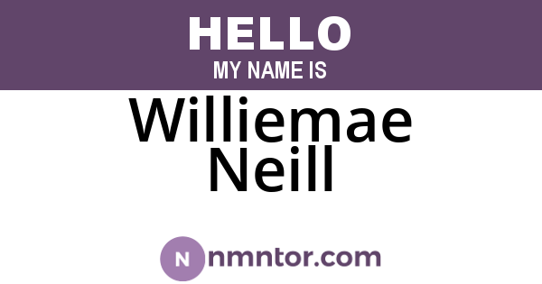 Williemae Neill