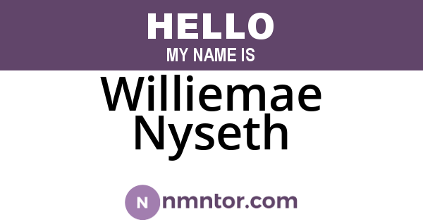 Williemae Nyseth