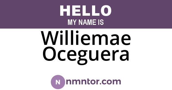 Williemae Oceguera