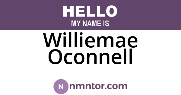 Williemae Oconnell