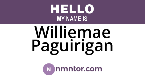 Williemae Paguirigan