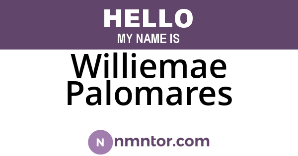 Williemae Palomares