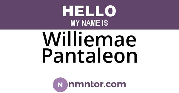 Williemae Pantaleon