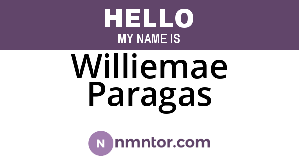 Williemae Paragas