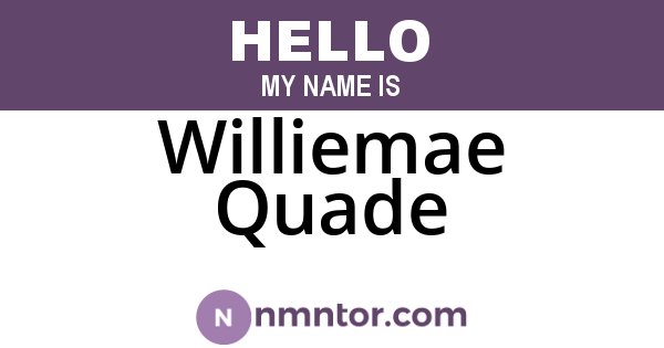 Williemae Quade