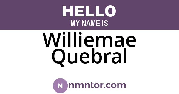 Williemae Quebral