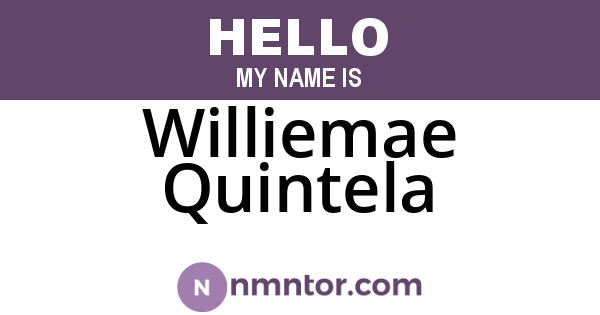 Williemae Quintela