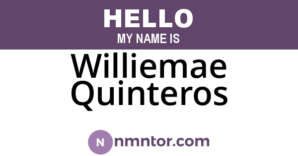 Williemae Quinteros