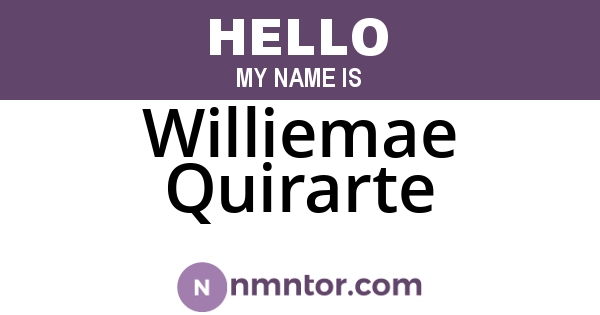 Williemae Quirarte