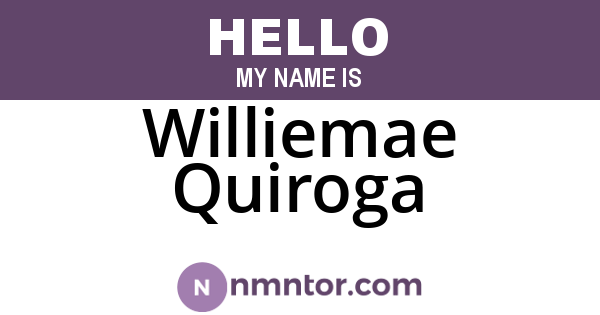 Williemae Quiroga