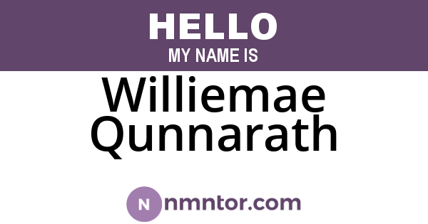 Williemae Qunnarath