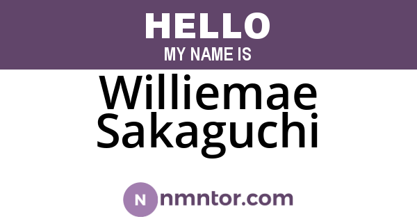 Williemae Sakaguchi