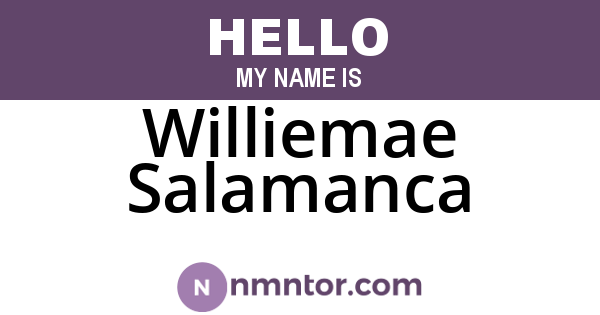 Williemae Salamanca