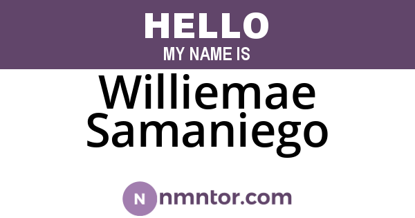 Williemae Samaniego