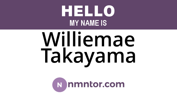 Williemae Takayama