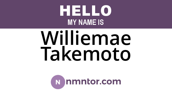 Williemae Takemoto