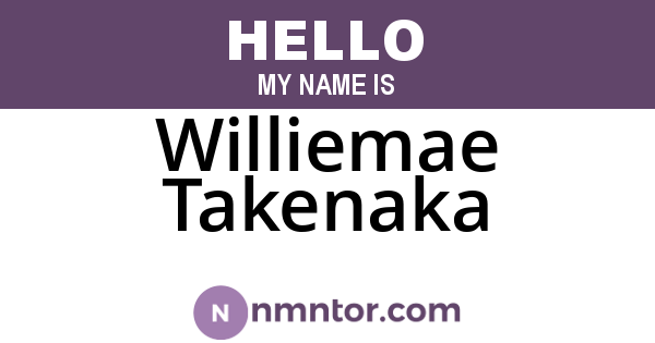 Williemae Takenaka