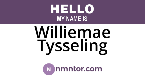 Williemae Tysseling