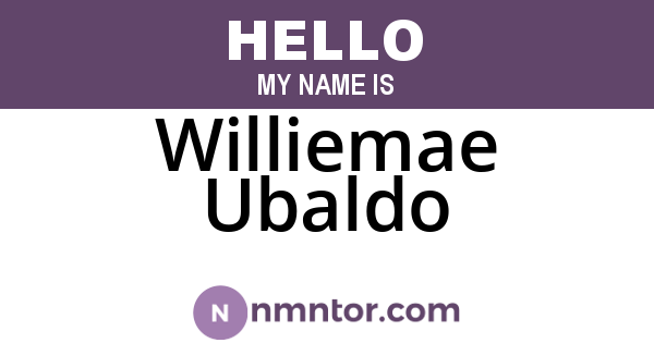 Williemae Ubaldo