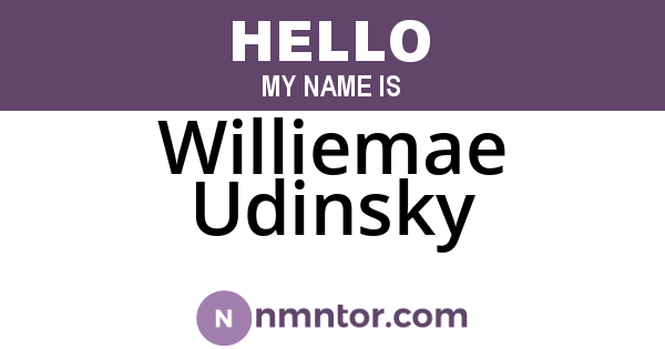 Williemae Udinsky