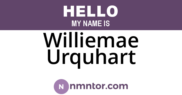 Williemae Urquhart
