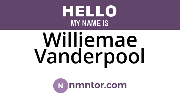Williemae Vanderpool