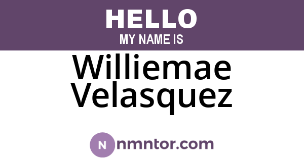 Williemae Velasquez