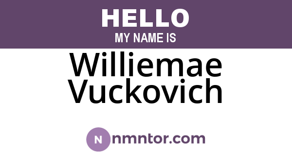 Williemae Vuckovich