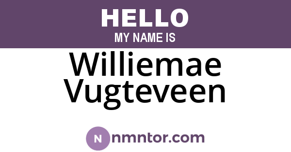 Williemae Vugteveen