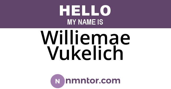 Williemae Vukelich