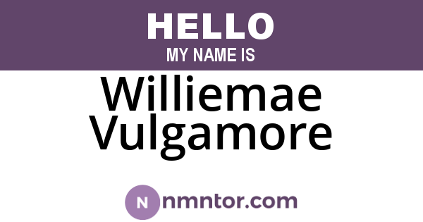 Williemae Vulgamore