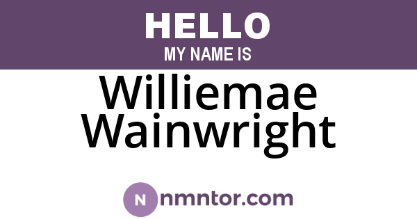 Williemae Wainwright