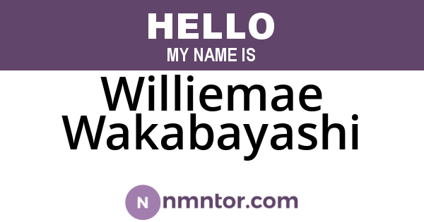 Williemae Wakabayashi