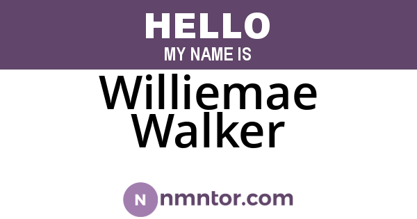 Williemae Walker