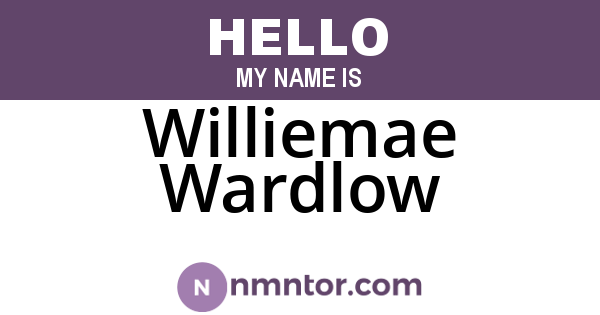 Williemae Wardlow