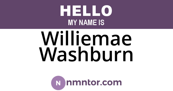 Williemae Washburn
