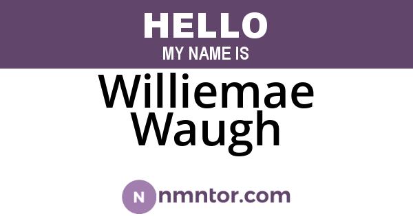 Williemae Waugh