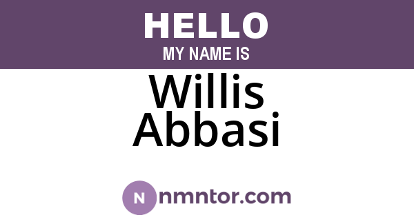 Willis Abbasi